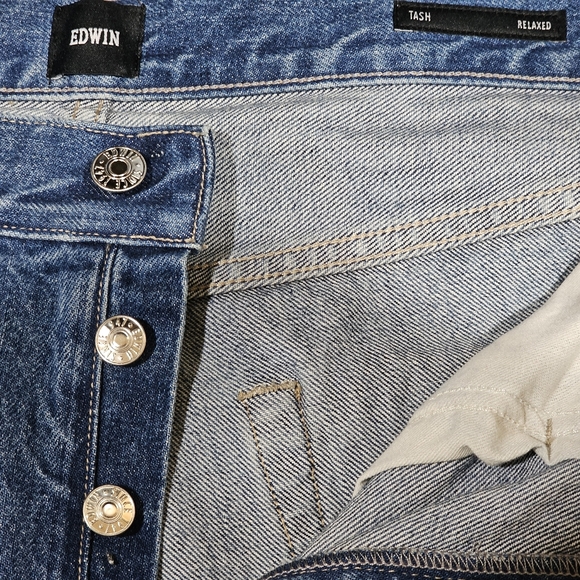Edwin Denim Tash Relaxed In Brisbane Size 31 NWT MSRP $218 - Picture 7 of 11